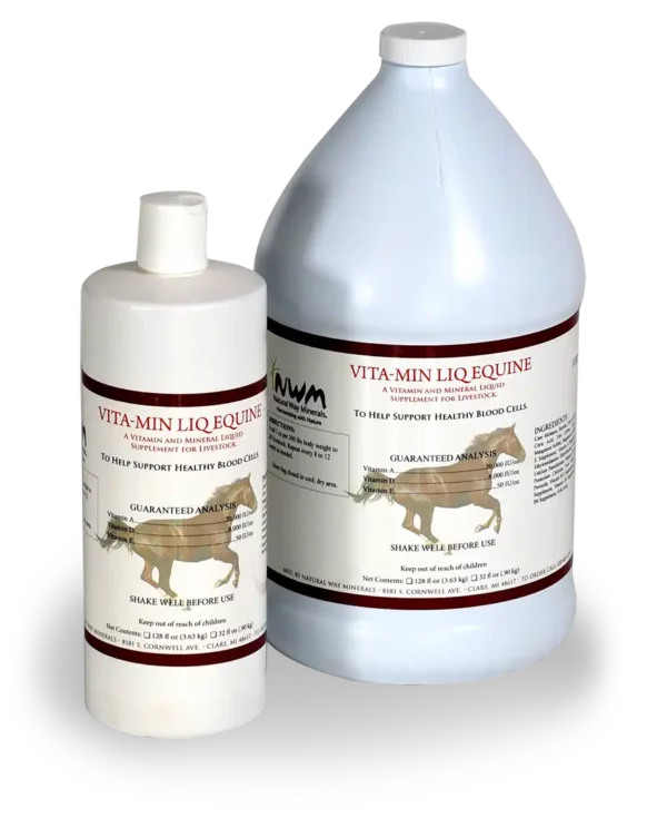 Natural Way Minerals Vitamin Liquid Equine Bottles