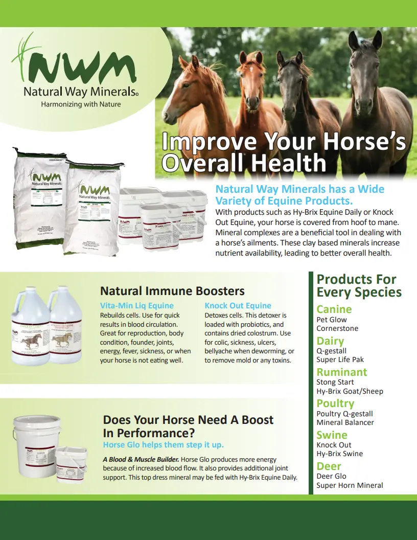 Natural Way Minerals Product Flier